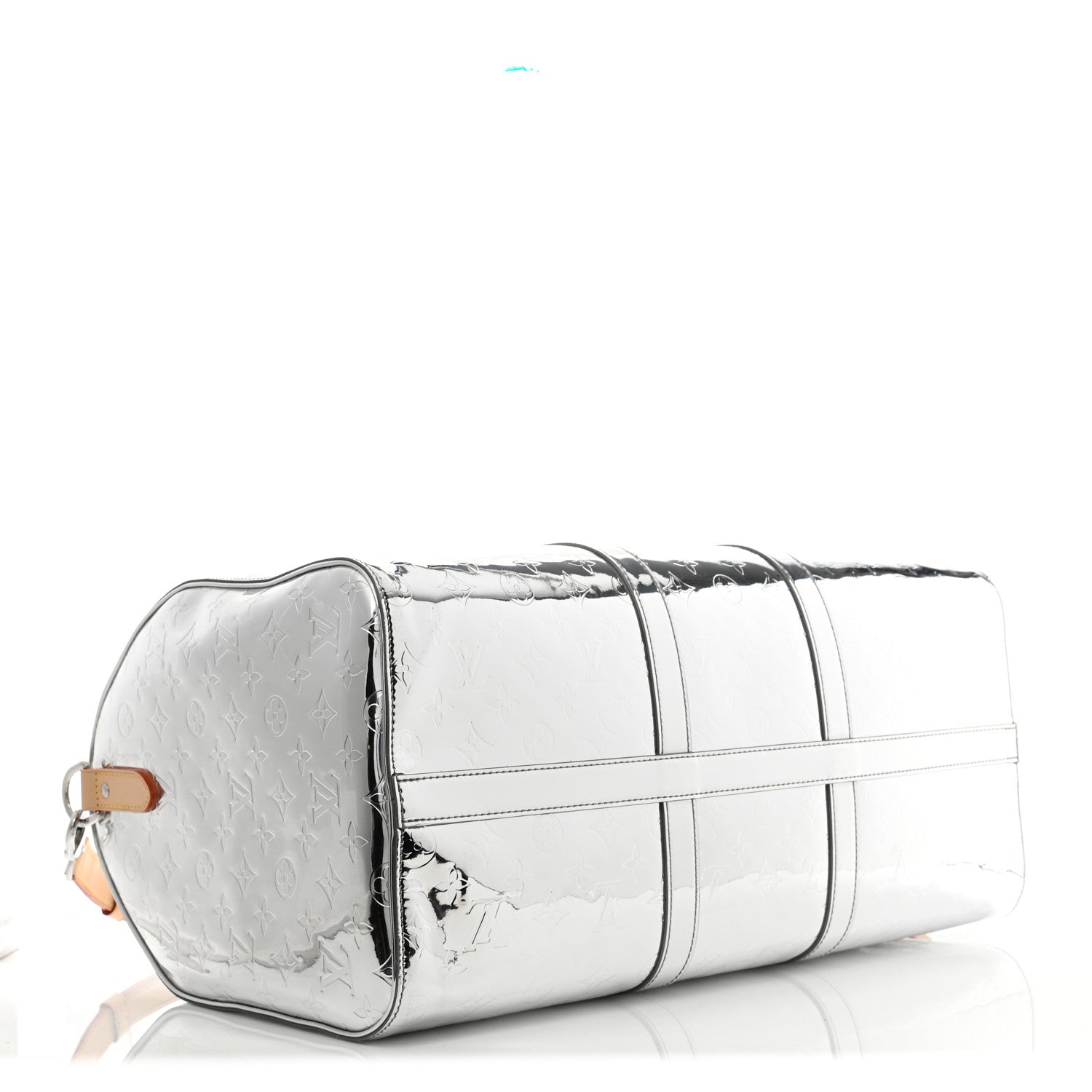 Louis Vuitton Monogram Mirror Keepall Bandouliere 50 Silver 3 of 7