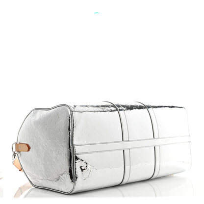 Louis Vuitton Monogram Mirror Keepall Bandouliere 50 Silver 3 of 7
