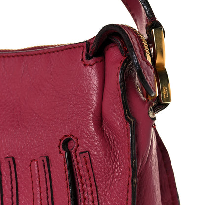 Chloe Calfskin Medium Marcie Hobo Peony Red 14 of 17