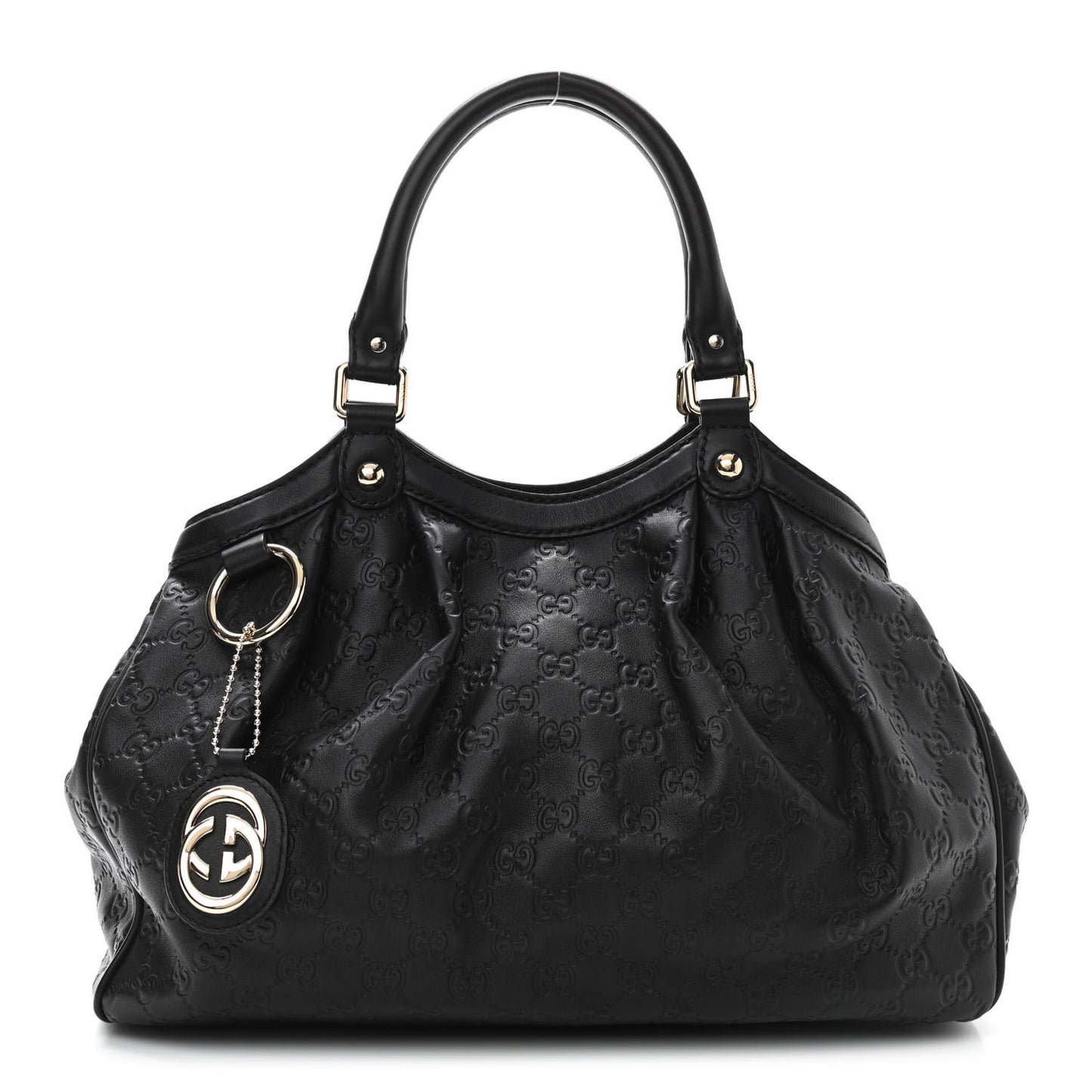 Guccissima Medium Sukey Tote Black