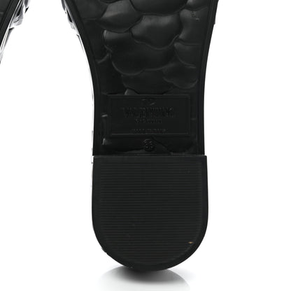 Valentino Garavani Rubber Atelier 03 Rose Edition 25/40mm Platform Slide Sandals 36 Black 6 of 8