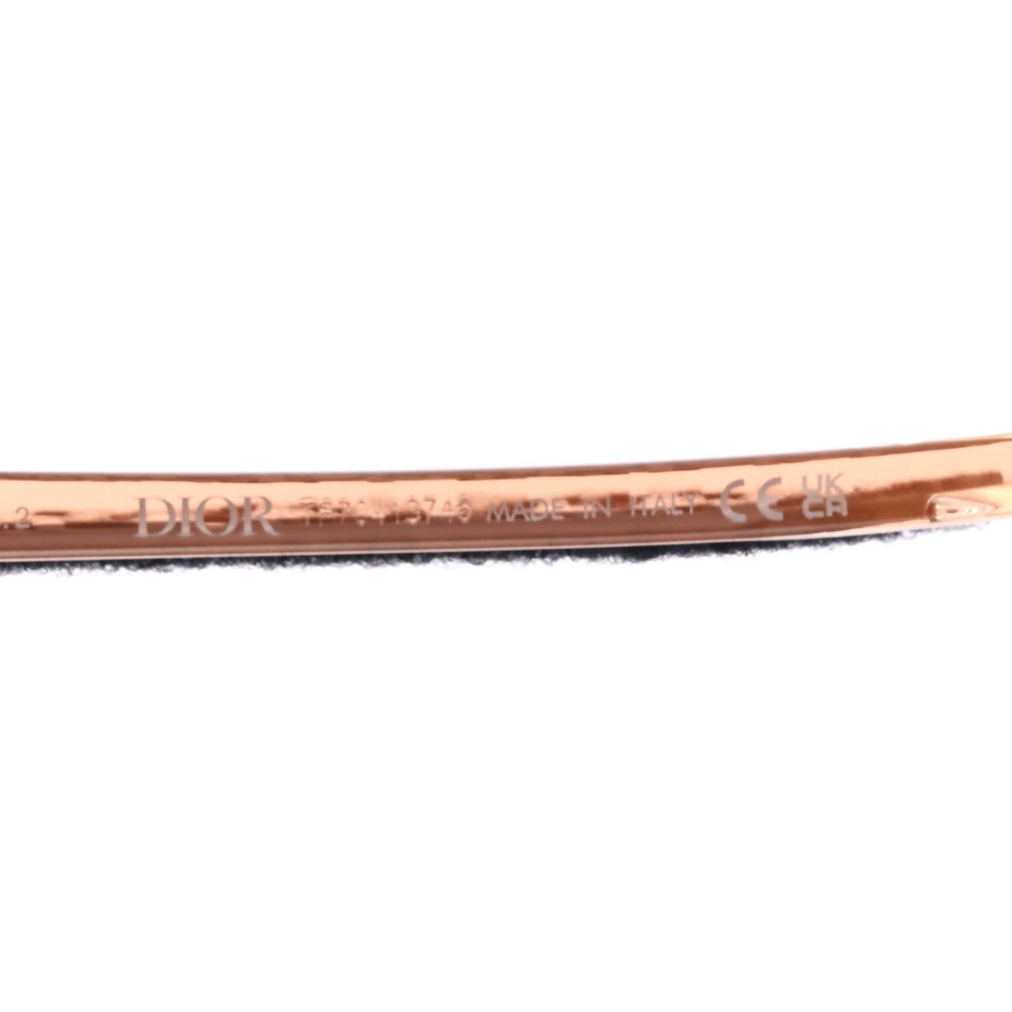 Acetate Diorxtrem MU Oblique Mask Sunglasses Crystal Rose Gold