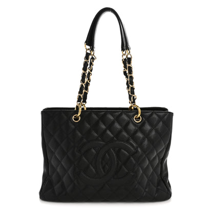 Chanel Caviar Quilted Grand Shopping Tote GST Black 1 of 14