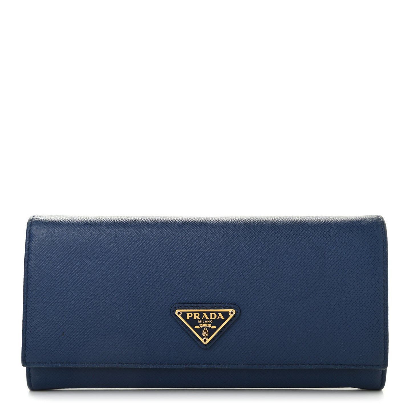 Saffiano Triangle Continental Flap Wallet Bleuette