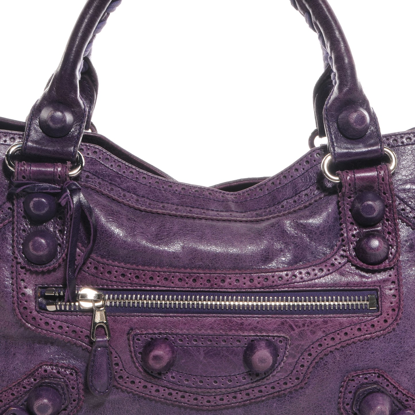 Agneau Giant Brogues Hardware City Raisin