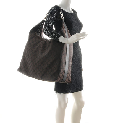 Gucci Nylon Monogram Oversized Overnight Bag Brown 2 of 7