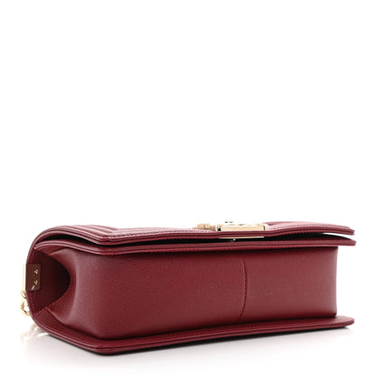Chanel Caviar Quilted Medium Boy Flap Burgundy 4 of 8