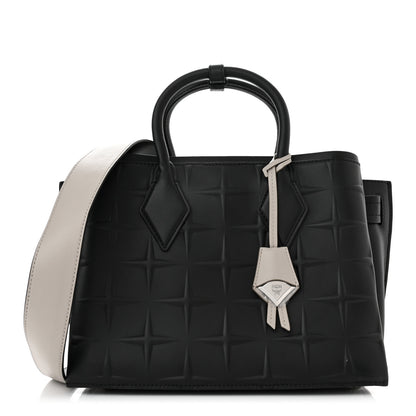 MCM Calfskin Embossed Park Avenue Medium Neo Milla Tote Black 1 of 10