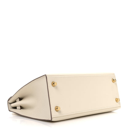 Hermes Epsom Kelly Sellier 25 Craie 4 of 10
