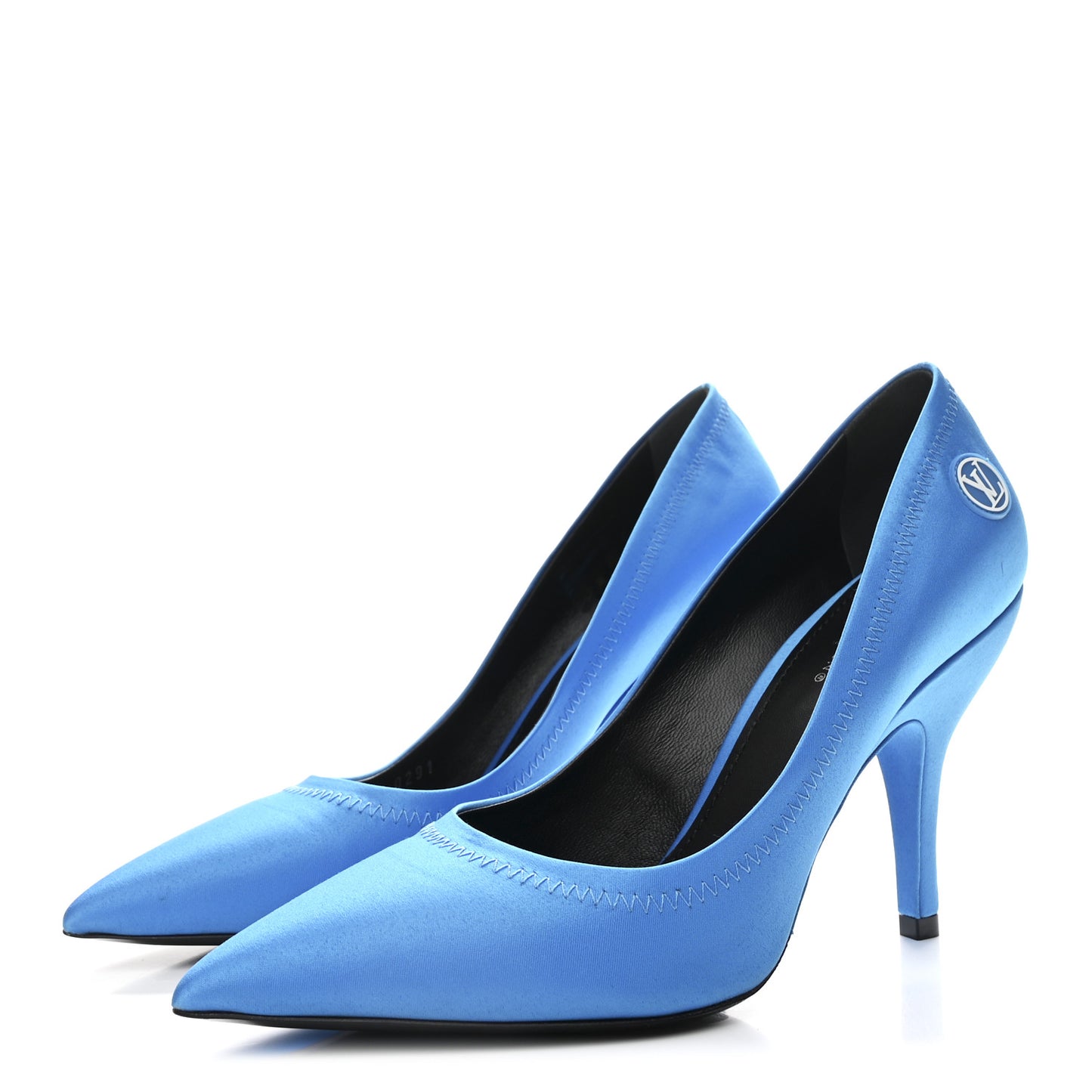 Satin Archlight Pumps 38.5 Blue