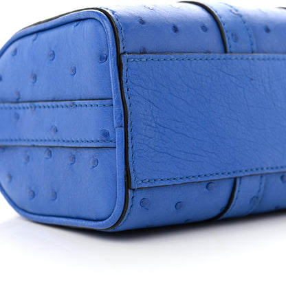 Louis Vuitton Ostrich Keepall XS Blue 8 of 9