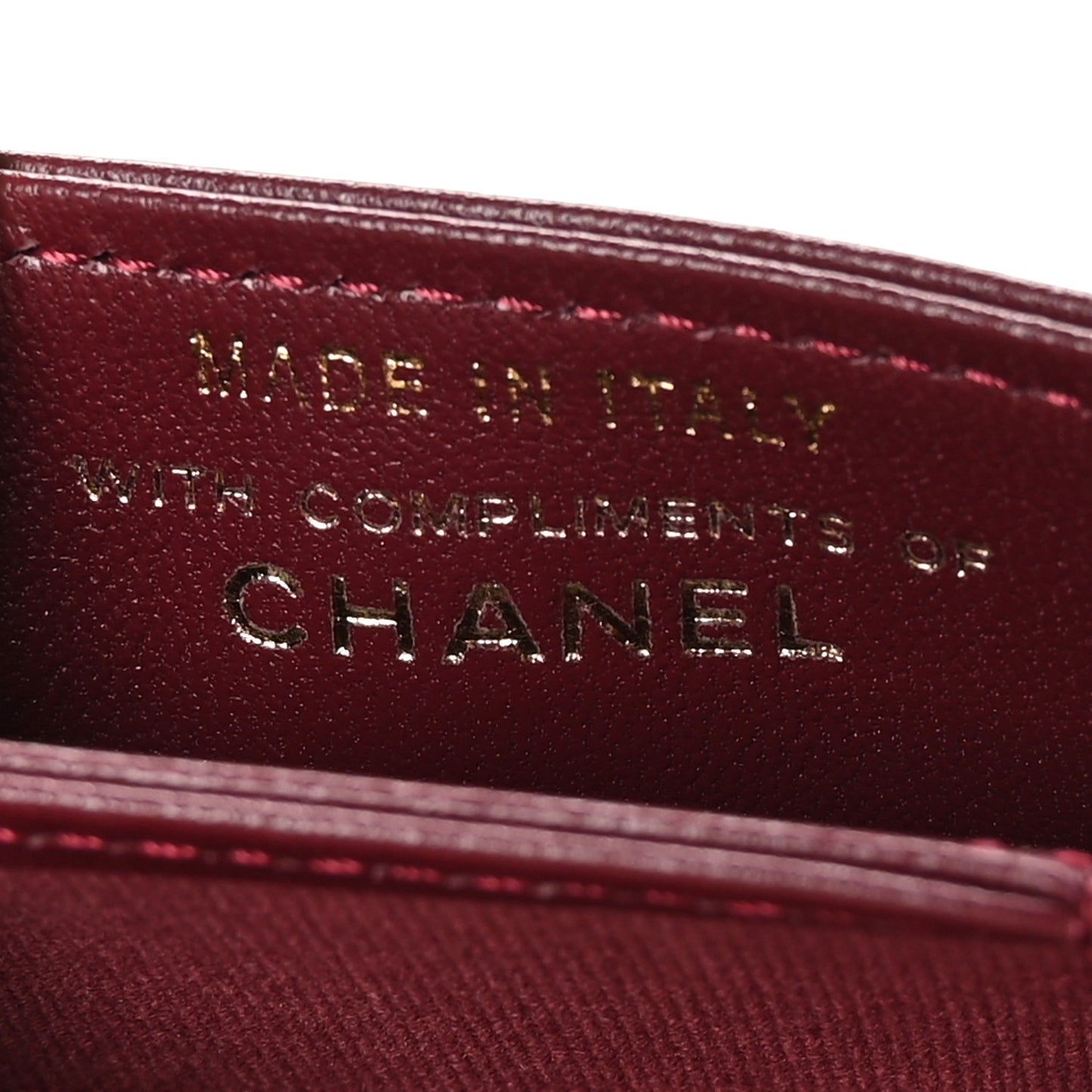 Lambskin Quilted Mini Flap With Chain Burgundy