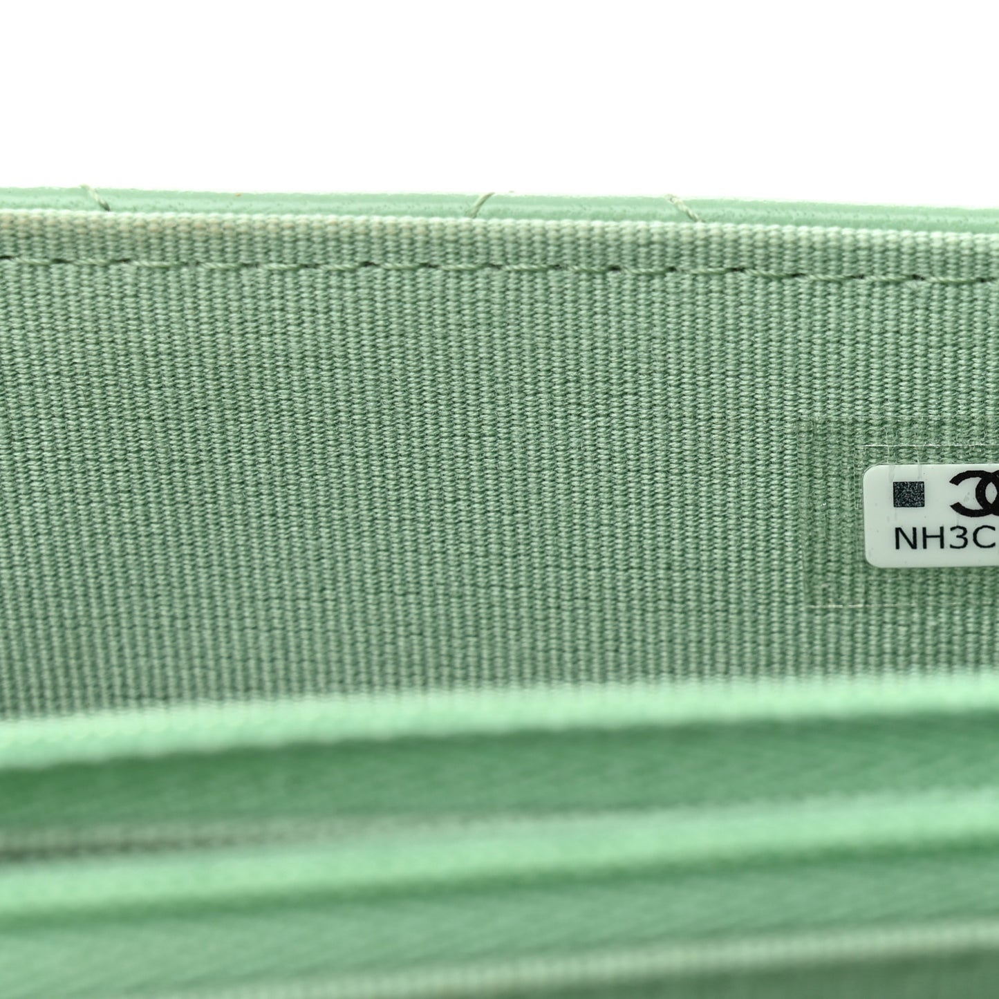 Lambskin Quilted Pearl Top Handle Clutch With Chain Light Green