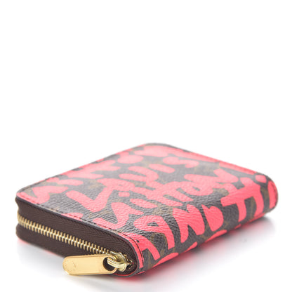 Louis Vuitton Monogram Graffiti Zippy Coin Purse Fuchsia 4 of 6