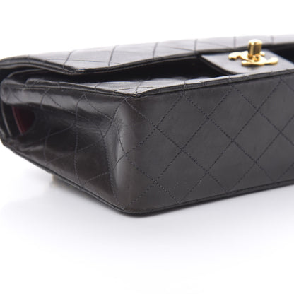 Chanel Lambskin Quilted Medium Double Flap Black 10 of 15