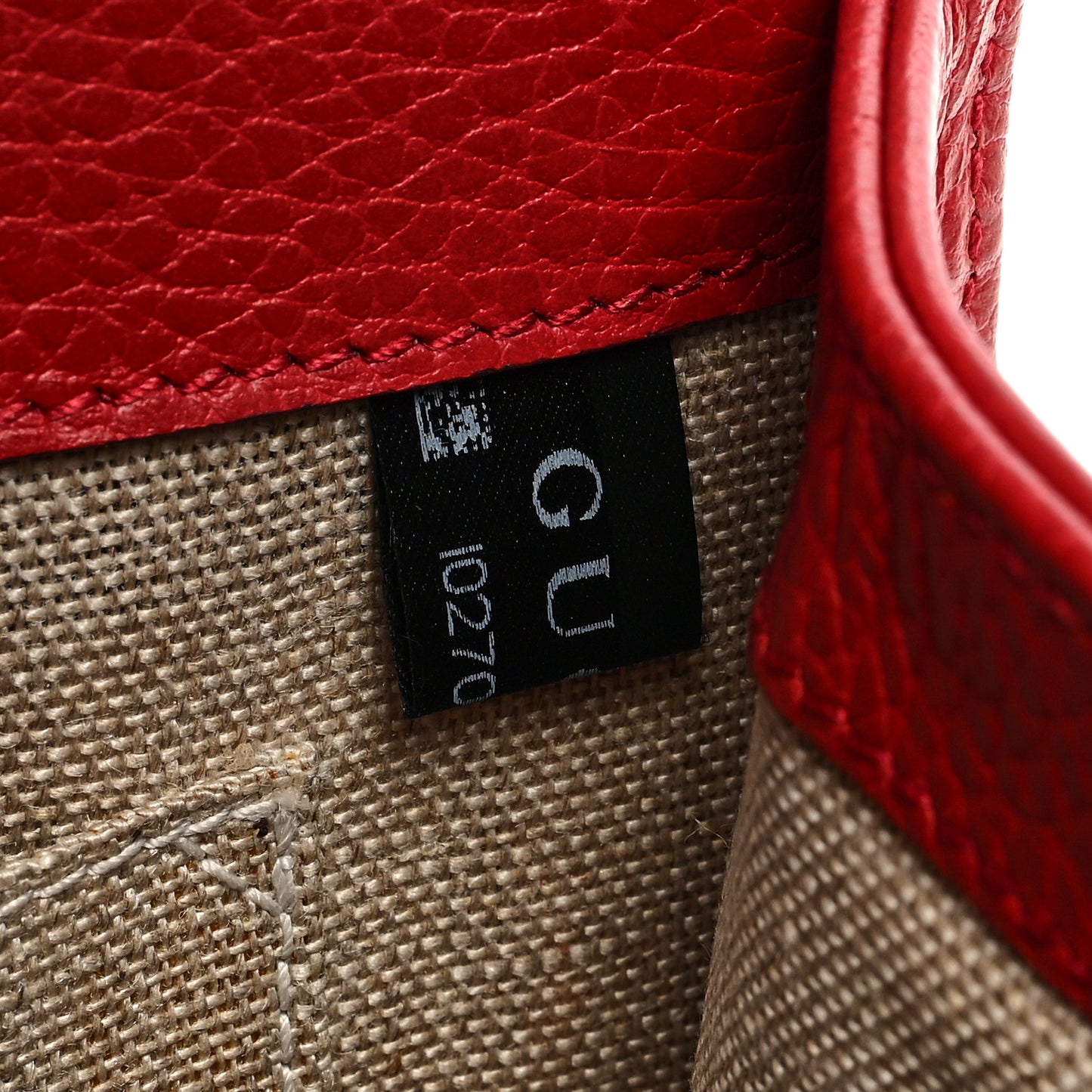 Dollar Calfskin Small Interlocking G Shoulder Bag Red