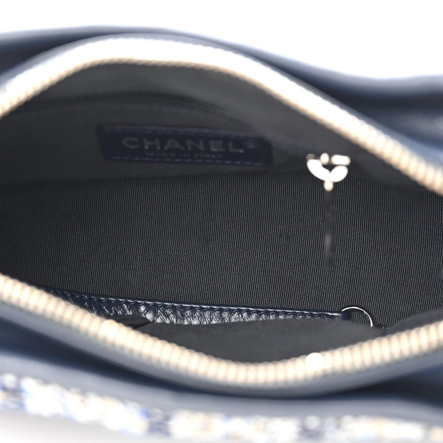 Chanel Tweed Calfskin Small Gabrielle Hobo Blue 5 of 10