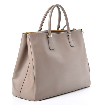 Prada Saffiano Lux Extra Large Galleria Double Zip Tote Argilla 3 of 13
