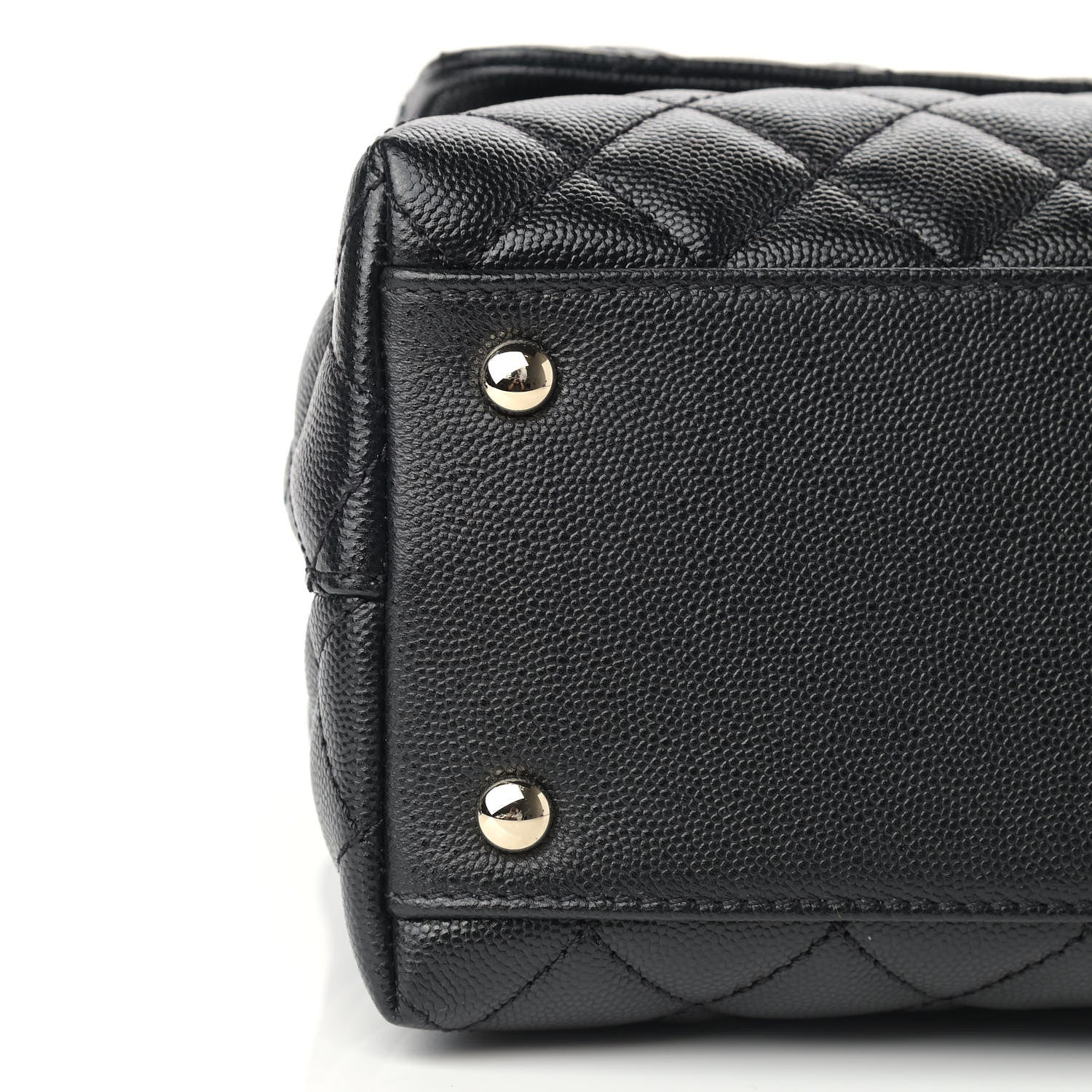 Chanel Caviar Quilted Small Coco Handle Flap Black 7 of 8