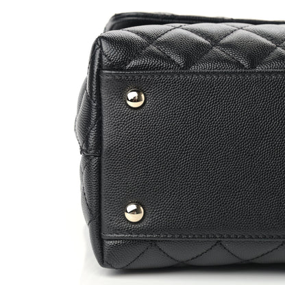 Chanel Caviar Quilted Small Coco Handle Flap Black 7 of 8