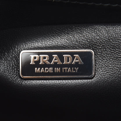 Prada Saffiano Vintage Comics Light Frame Bag Lago Black 6 of 11