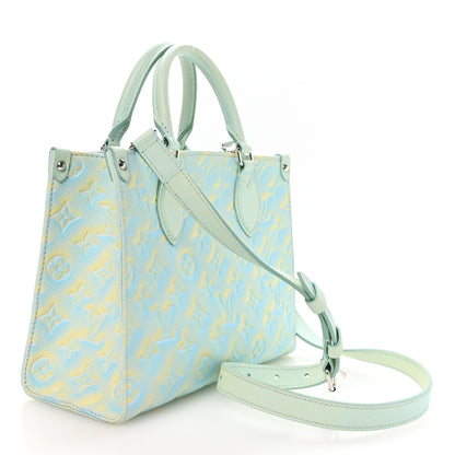 Louis Vuitton Empreinte Monogram Summer Stardust Onthego PM  Water Green 3 of 9