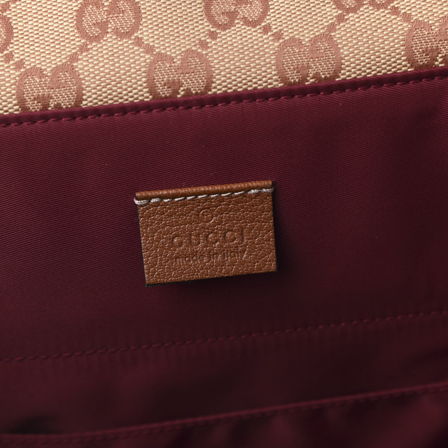 Gucci Monogram Childrens Sciroppo Patch Backpack Beige 7 of 9