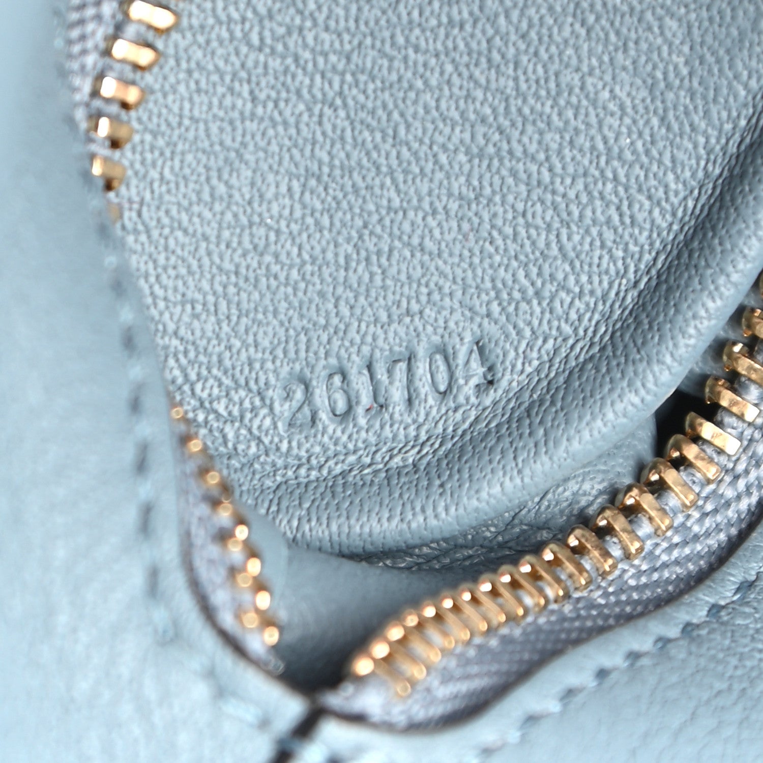 Loewe Calfskin Elephant Coin Purse Stone Blue 6 of 6