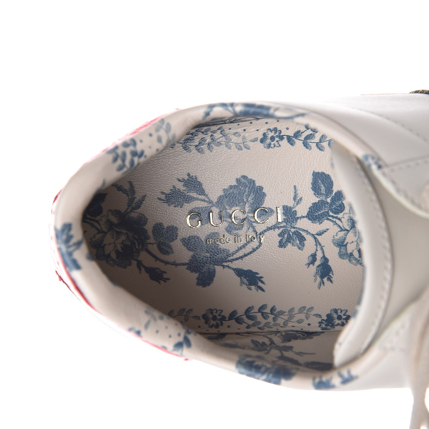 X SEGA Calfskin Ayers Web Guccy Womens Ace Sneakers 39 White