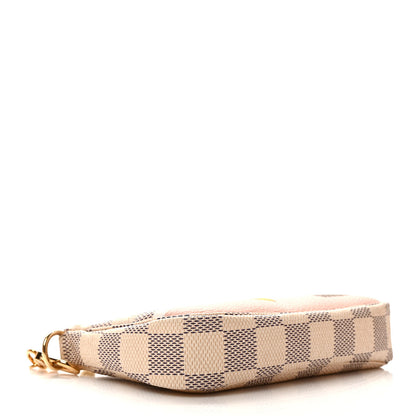 Louis Vuitton Damier Azur 2018 Christmas Animation Mini Pochette Accessories 4 of 7