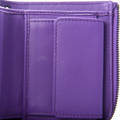 Bottega Veneta Nappa Intrecciato Zip Around Compact Wallet Deco Rose Corot 8 of 8