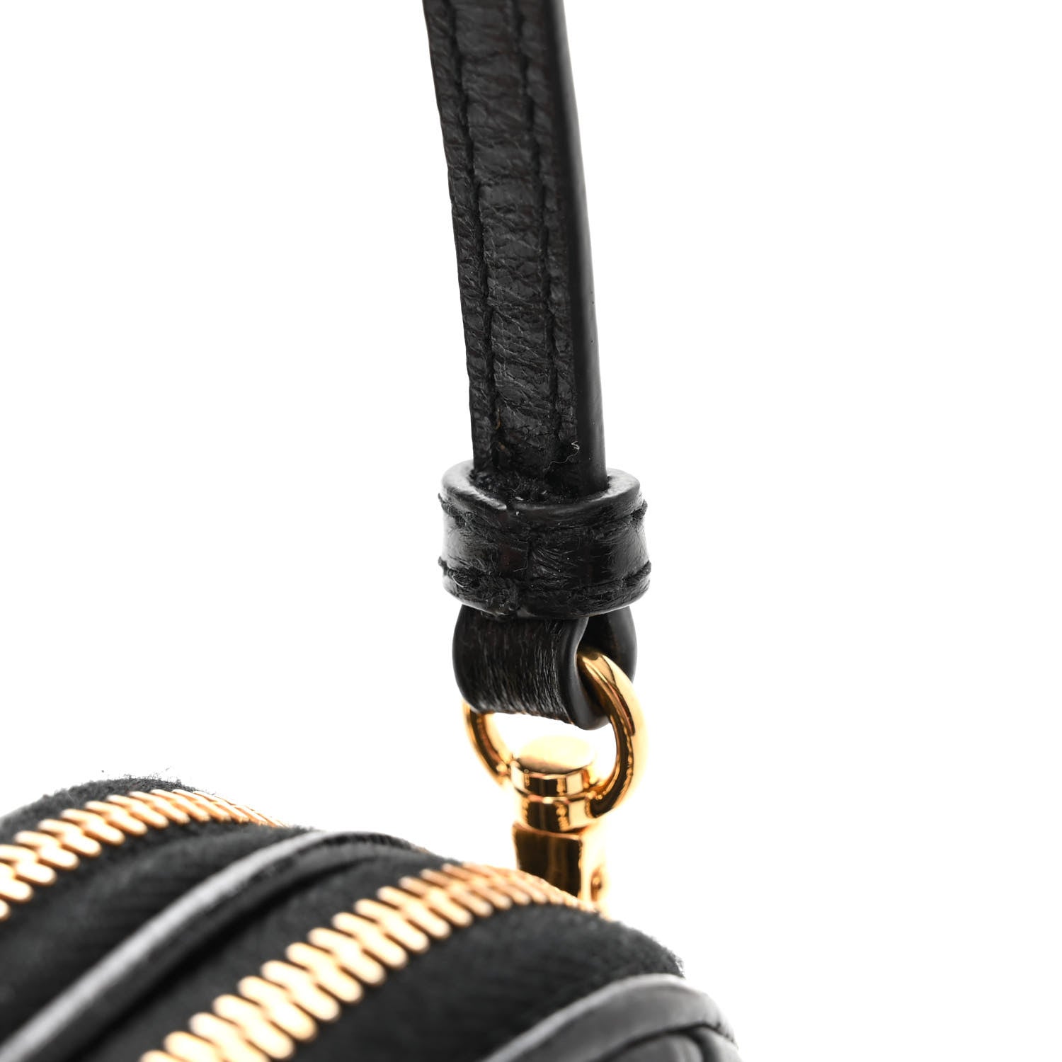 Miu Miu Nappa Matelasse Double Zip Pochette Clutch Black 11 of 12