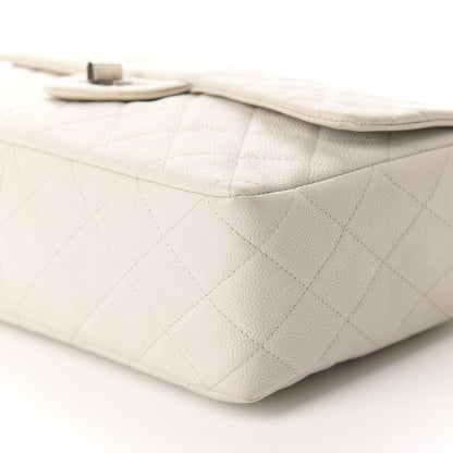 Chanel Washed Caviar Quilted 2.55 Reissue 226 Bijoux Chain Flap White 7 of 11