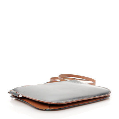 Loewe Calfskin Gate Double Zip Pouch Crossbody Black Tan 4 of 13