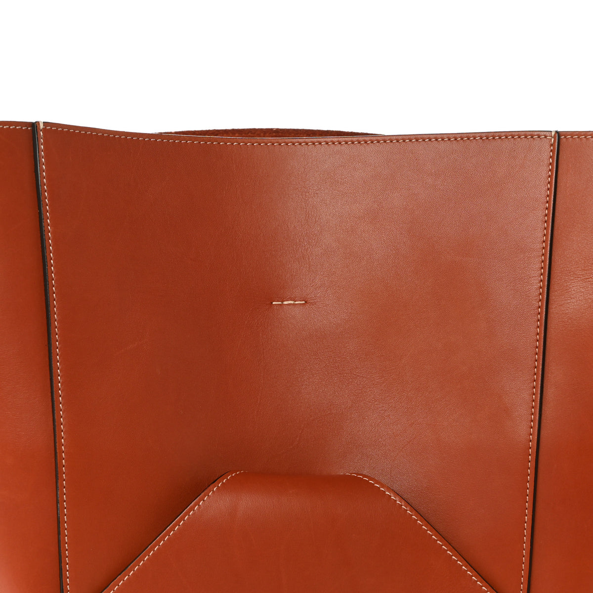 Natural Calfskin Large Holdall Shoulder Bag Brick
