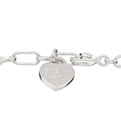 Tiffany Sterling Silver Enamel Love Notes Logo Charm Bracelet Blue 3 of 3