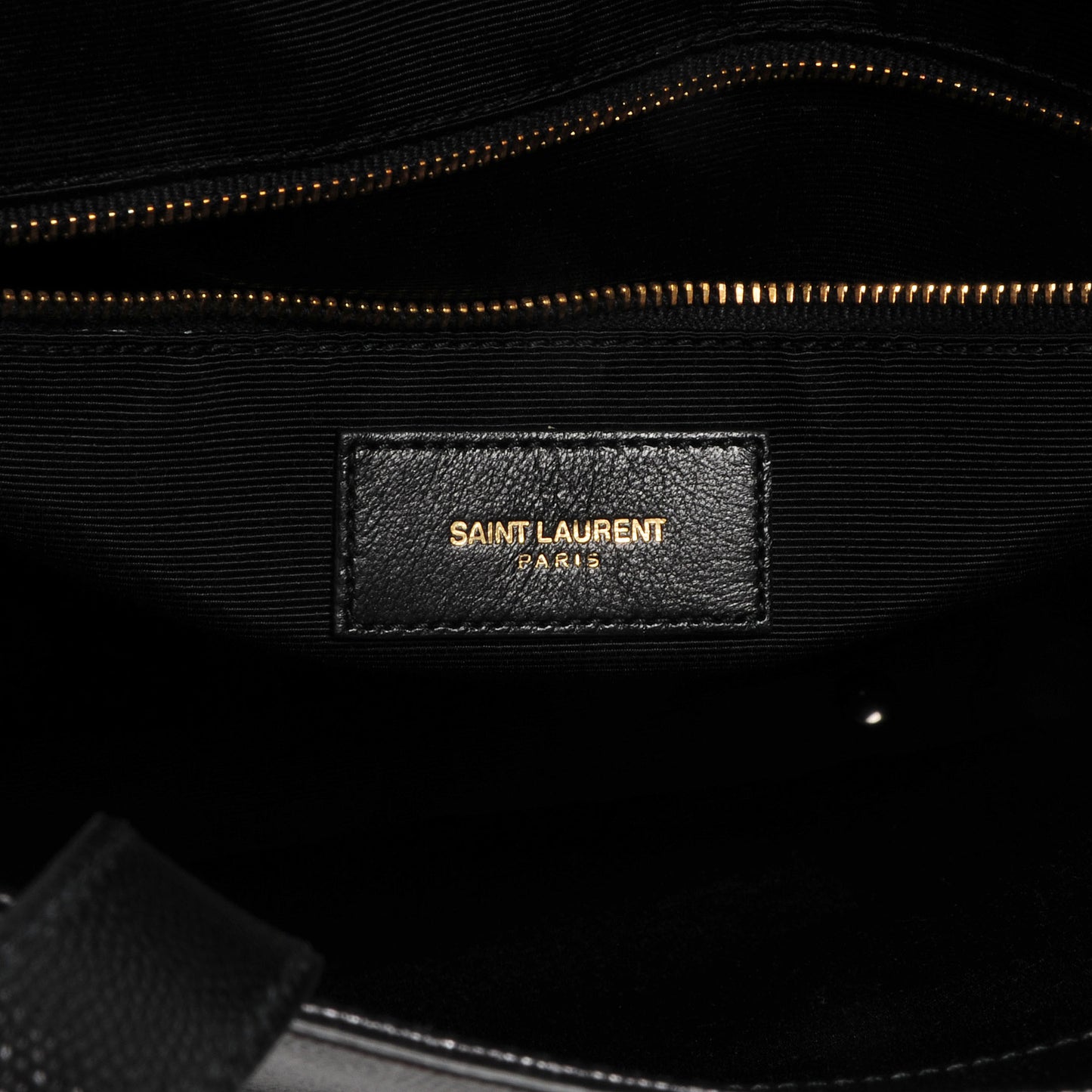 Grain de Poudre North/South Medium Museum Tote Black
