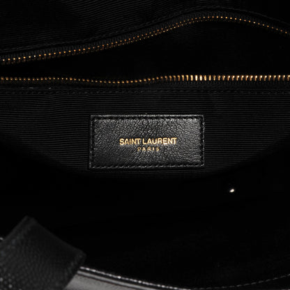 Saint Laurent Grain de Poudre North/South Medium Museum Tote Black 6 of 7