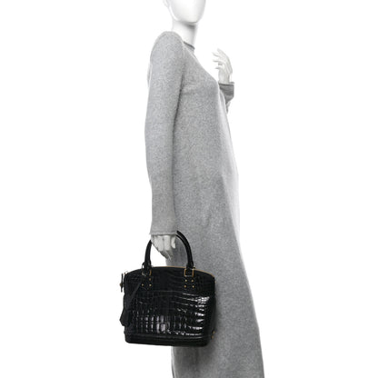 Louis Vuitton Crocodile Lockit PM Black 2 of 13