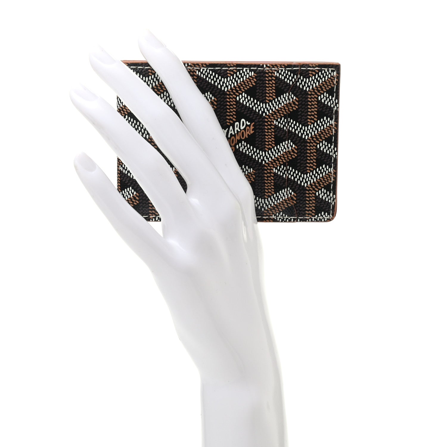Goyard Goyardine Multi Slot Bi-Fold Wallet Black Gold 2 of 7