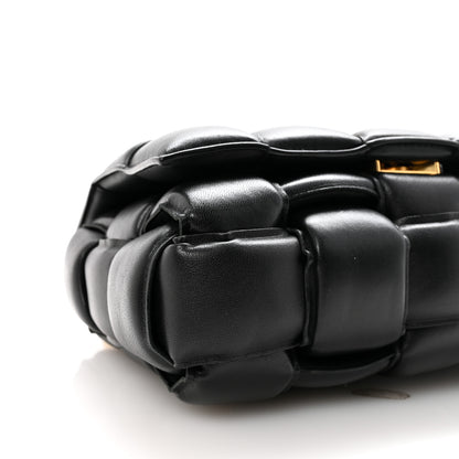 Bottega Veneta Lambskin Maxi Intreccio Padded Chain Cassette Crossbody Bag Black 8 of 9
