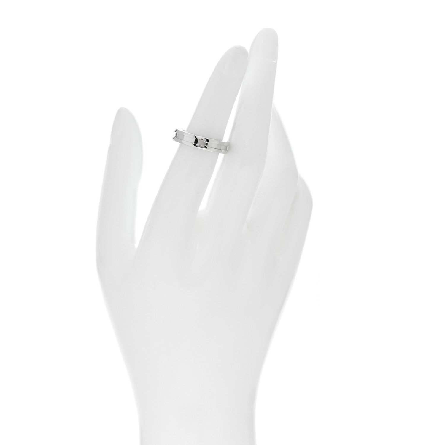 Bulgari 18K White Gold B.Zero1 One-Band Ring 50 5.25 2 of 5