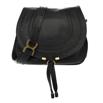Chloe Calfskin Medium Marcie Round Crossbody Bag Black 1 of 15