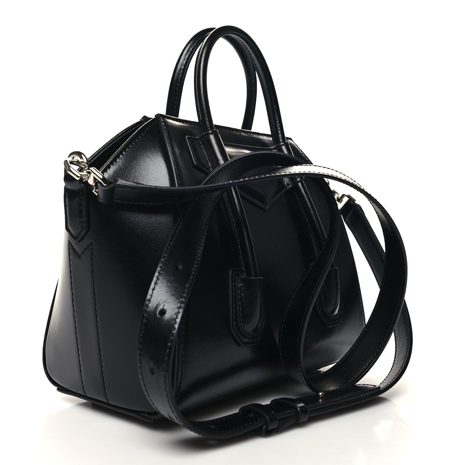 Givenchy Box Calfskin Mini Lock Antigona Shoulder Bag Black 3 of 11