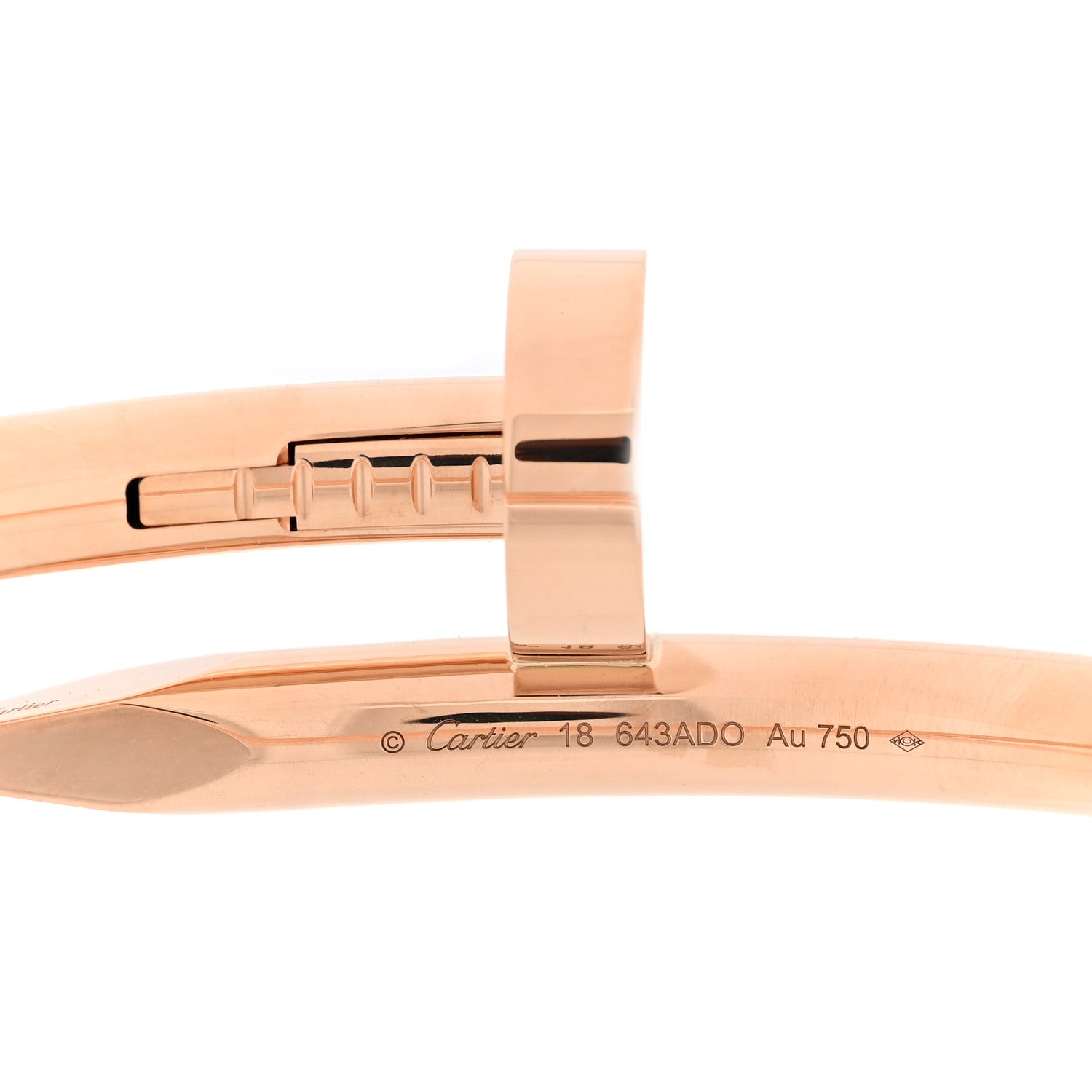 Cartier 18K Pink Gold Large Juste Un Clou Bracelet 18 3 of 5