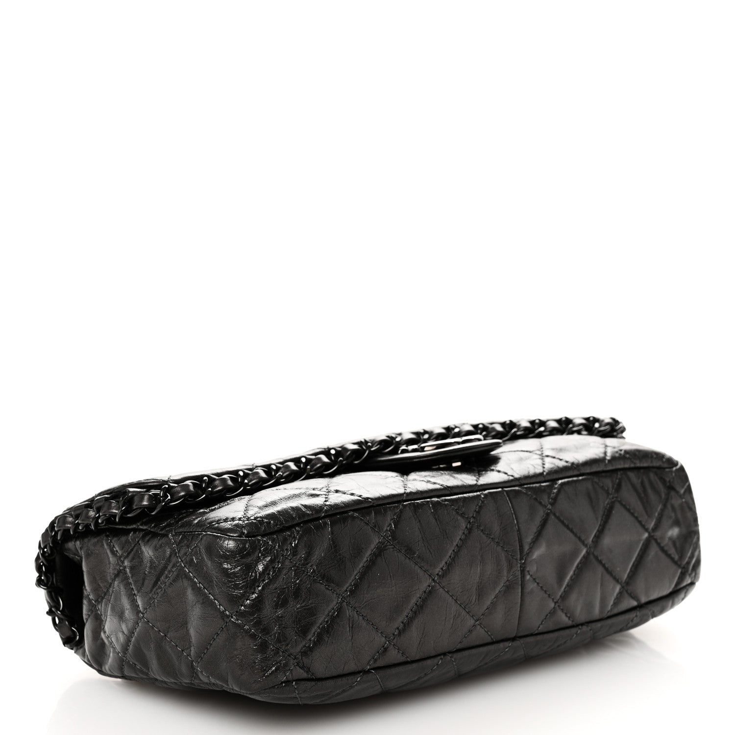 Chanel Calfskin Quilted Medium Chain Me Flap Grey 4 of 10