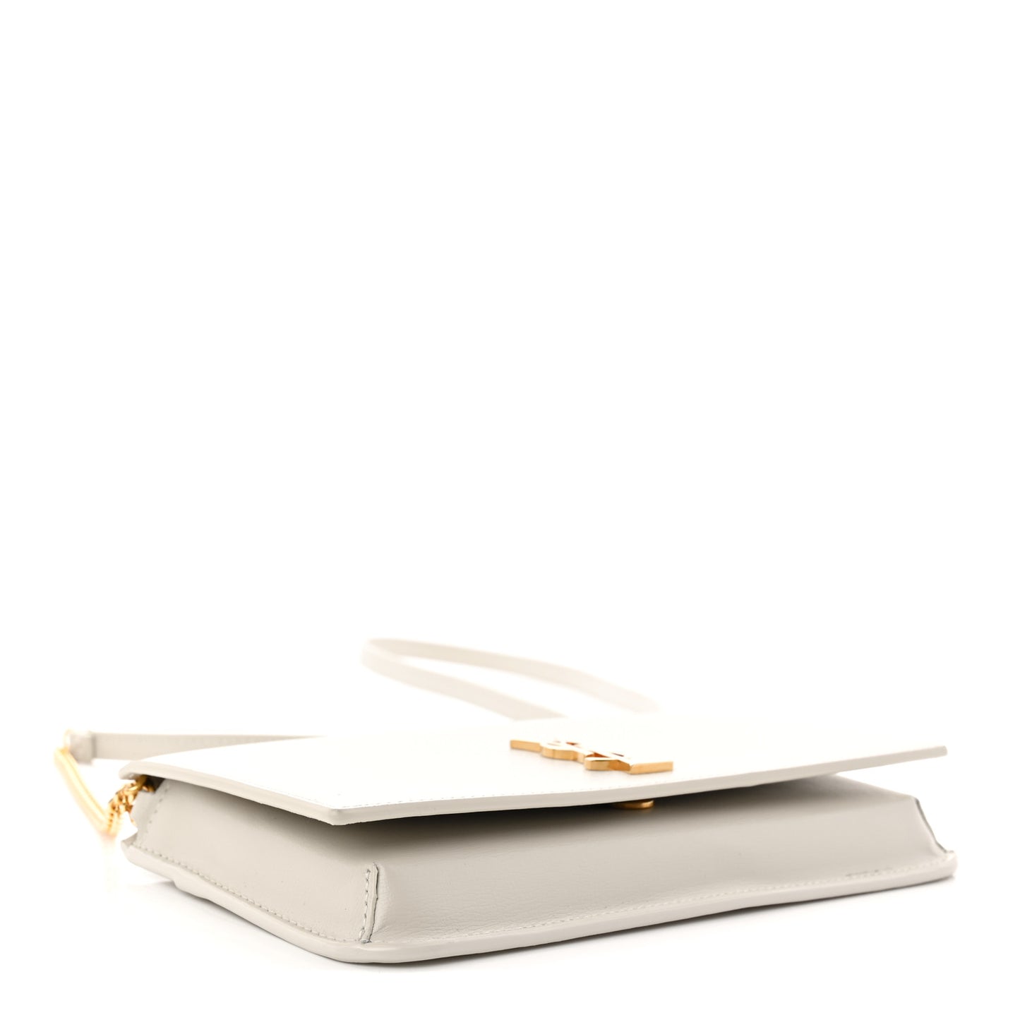 Smooth Calfskin Monogram Phone Holder Crossbody Crema Soft