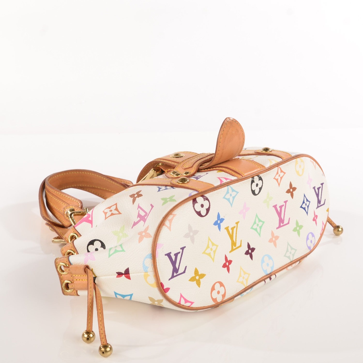Louis Vuitton Monogram Multicolor Theda GM White 4 of 7