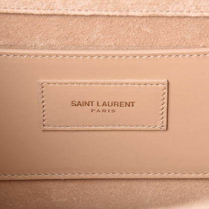 Saint Laurent Smooth Calfskin Medium Classic Monogram Kate Tassel Satchel Dark Beige 6 of 16