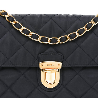Prada Nylon Tessuto Impunturato Quilted Flap Crossbody Bleu 6 of 8